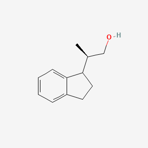 (2R)-2-(2,3-Dihydro-1H-inden-1-yl)propan-1-ol
