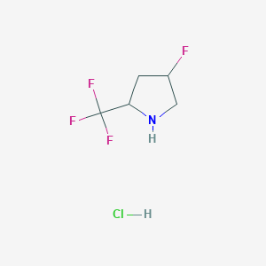 4-Fluoro-2-(trifluoromethyl)pyrrolidine;hydrochloride