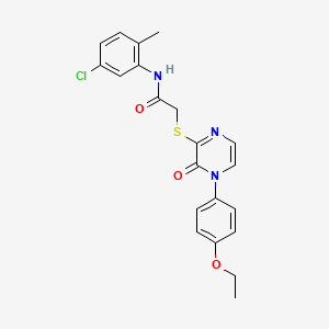 N-(5-chloro-2-methylphenyl)-2-((4-(4-ethoxyphenyl)-3-oxo-3,4-dihydropyrazin-2-yl)thio)acetamide