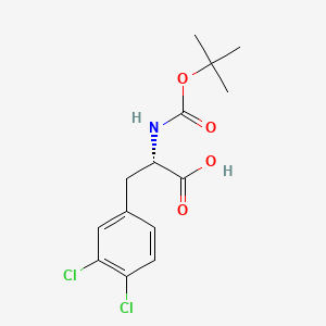 molecular formula C14H17Cl2NO4 B2877943 Boc-3,4-dichloro-L-phenylalanine CAS No. 114873-13-1; 80741-39-5