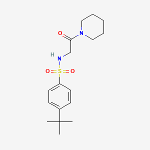 4-(tert-butyl)-N-(2-oxo-2-(piperidin-1-yl)ethyl)benzenesulfonamide