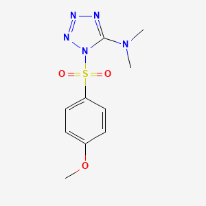 N-{1-[(4-methoxyphenyl)sulfonyl]-1H-1,2,3,4-tetraazol-5-yl}-N,N-dimethylamine
