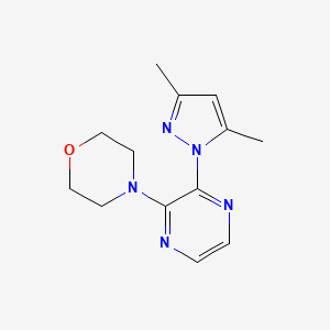 4-[3-(3,5-Dimethylpyrazol-1-yl)pyrazin-2-yl]morpholine