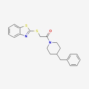2-(1,3-Benzothiazol-2-ylsulfanyl)-1-(4-benzylpiperidin-1-yl)ethan-1-one