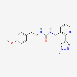 1-(4-methoxyphenethyl)-3-((2-(1-methyl-1H-pyrazol-4-yl)pyridin-3-yl)methyl)urea