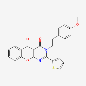 3-(4-methoxyphenethyl)-2-(thiophen-2-yl)-3H-chromeno[2,3-d]pyrimidine-4,5-dione