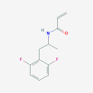 molecular formula C12H13F2NO B2877956 N-[1-(2,6-difluorophenyl)propan-2-yl]prop-2-enamide CAS No. 1183100-17-5