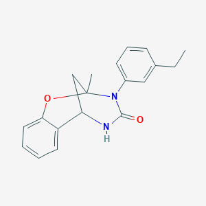 3-(3-ethylphenyl)-2-methyl-5,6-dihydro-2H-2,6-methanobenzo[g][1,3,5]oxadiazocin-4(3H)-one