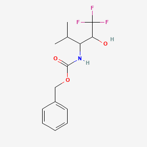 benzyl N-(1,1,1-trifluoro-2-hydroxy-4-methylpentan-3-yl)carbamate