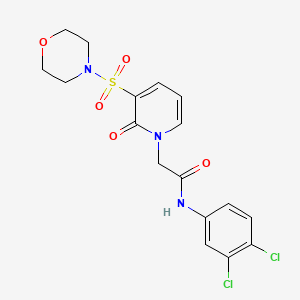 N-(3,4-dichlorophenyl)-2-[3-(morpholin-4-ylsulfonyl)-2-oxopyridin-1(2H)-yl]acetamide