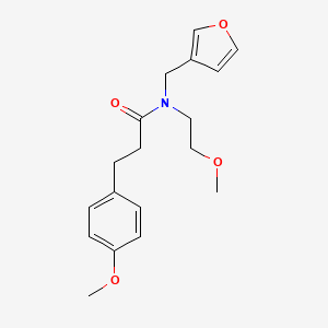 N-(furan-3-ylmethyl)-N-(2-methoxyethyl)-3-(4-methoxyphenyl)propanamide