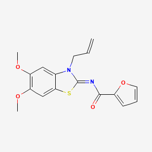 (Z)-N-(3-allyl-5,6-dimethoxybenzo[d]thiazol-2(3H)-ylidene)furan-2-carboxamide