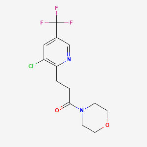 3-(3-Chloro-5-(trifluoromethyl)-2-pyridinyl)-1-morpholino-1-propanone