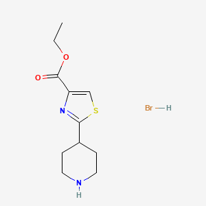 Ethyl 2-(piperidin-4-yl)-1,3-thiazole-4-carboxylate hydrobromide
