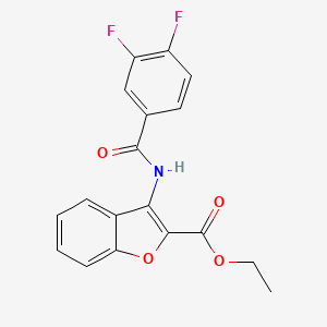 Ethyl 3-(3,4-difluorobenzamido)benzofuran-2-carboxylate