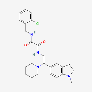 N1-(2-chlorobenzyl)-N2-(2-(1-methylindolin-5-yl)-2-(piperidin-1-yl)ethyl)oxalamide