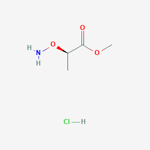 molecular formula C4H10ClNO3 B2878054 Methyl (2R)-2-aminooxypropanoate;hydrochloride CAS No. 2248172-23-6