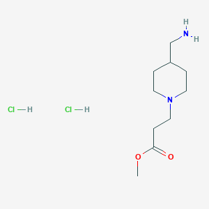 Methyl 3-[4-(aminomethyl)piperidin-1-yl]propanoate dihydrochloride