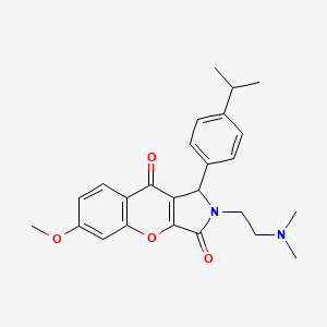 2-(2-(Dimethylamino)ethyl)-1-(4-isopropylphenyl)-6-methoxy-1,2-dihydrochromeno[2,3-c]pyrrole-3,9-dione