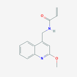 molecular formula C14H14N2O2 B2878120 N-[(2-Methoxyquinolin-4-yl)methyl]prop-2-enamide CAS No. 2188733-59-5