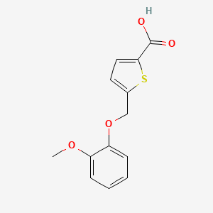 molecular formula C13H12O4S B2878124 5-[(2-Methoxyphenoxy)methyl]thiophene-2-carboxylic acid CAS No. 934080-88-3