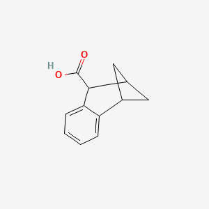 molecular formula C12H12O2 B2878163 Tricyclo[7.1.1.02,7]undeca-2,4,6-triene-8-carboxylic acid CAS No. 81569-20-2