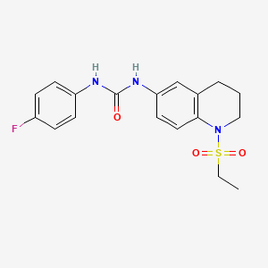 1-(1-(Ethylsulfonyl)-1,2,3,4-tetrahydroquinolin-6-yl)-3-(4-fluorophenyl)urea