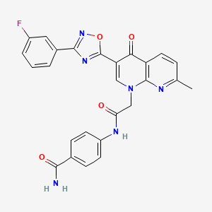 3-[4-(3,4-dimethylbenzoyl)piperazin-1-yl]-1-propylquinoxalin-2(1H)-one