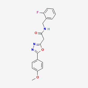 N-(2-fluorobenzyl)-2-(5-(4-methoxyphenyl)-1,3,4-oxadiazol-2-yl)acetamide