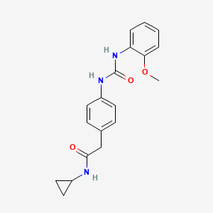 N-cyclopropyl-2-(4-(3-(2-methoxyphenyl)ureido)phenyl)acetamide