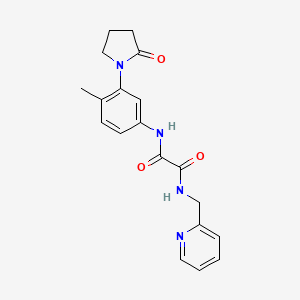 N1-(4-methyl-3-(2-oxopyrrolidin-1-yl)phenyl)-N2-(pyridin-2-ylmethyl)oxalamide