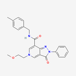 5-(2-methoxyethyl)-N-(4-methylbenzyl)-3-oxo-2-phenyl-3,5-dihydro-2H-pyrazolo[4,3-c]pyridine-7-carboxamide