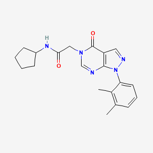N-cyclopentyl-2-[1-(2,3-dimethylphenyl)-4-oxopyrazolo[3,4-d]pyrimidin-5-yl]acetamide