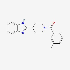 (4-(1H-benzo[d]imidazol-2-yl)piperidin-1-yl)(m-tolyl)methanone