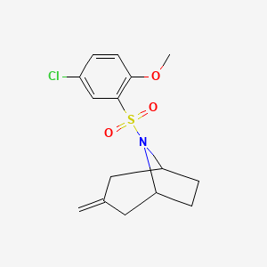 (1R,5S)-8-((5-chloro-2-methoxyphenyl)sulfonyl)-3-methylene-8-azabicyclo[3.2.1]octane