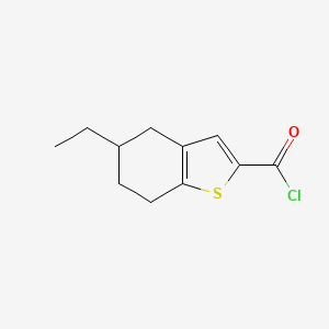 5-Ethyl-4,5,6,7-tetrahydro-1-benzothiophene-2-carbonyl chloride