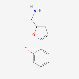 [5-(2-Fluorophenyl)-2-furyl]methylamine