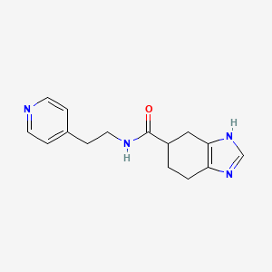 N-(2-(pyridin-4-yl)ethyl)-4,5,6,7-tetrahydro-1H-benzo[d]imidazole-5-carboxamide
