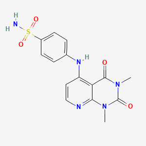 4-((1,3-Dimethyl-2,4-dioxo-1,2,3,4-tetrahydropyrido[2,3-d]pyrimidin-5-yl)amino)benzenesulfonamide