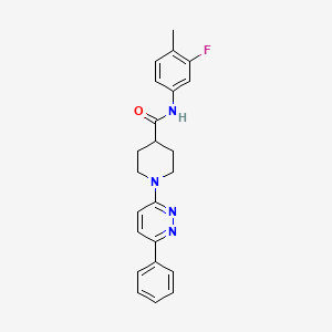 N-(3-fluoro-4-methylphenyl)-1-(6-phenylpyridazin-3-yl)piperidine-4-carboxamide