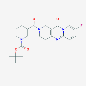 tert-butyl 3-(8-fluoro-11-oxo-2,3,4,11-tetrahydro-1H-dipyrido[1,2-a:4',3'-d]pyrimidine-2-carbonyl)piperidine-1-carboxylate