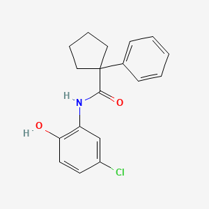 N-(5-chloro-2-hydroxyphenyl)-1-phenylcyclopentane-1-carboxamide