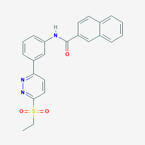 N-(3-(6-(ethylsulfonyl)pyridazin-3-yl)phenyl)-2-naphthamide