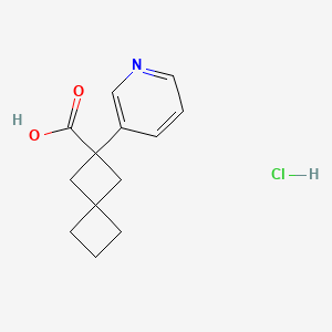 2-(Pyridin-3-yl)spiro[3.3]heptane-2-carboxylic acid hydrochloride