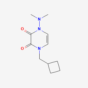 1-(Cyclobutylmethyl)-4-(dimethylamino)pyrazine-2,3-dione