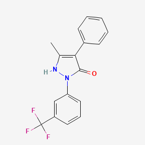 5-methyl-4-phenyl-2-[3-(trifluoromethyl)phenyl]-1,2-dihydro-3H-pyrazol-3-one