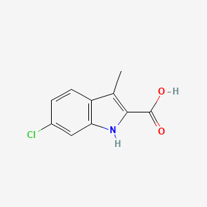 molecular formula C10H8ClNO2 B2878370 6-chloro-3-methyl-1H-indole-2-carboxylic Acid CAS No. 441801-03-2