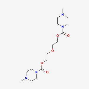 B2878395 2-[2-(4-Methylpiperazine-1-carbonyl)oxyethoxy]ethyl 4-methylpiperazine-1-carboxylate CAS No. 209334-25-8