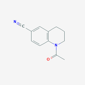 molecular formula C12H12N2O B2878426 1-Acetyl-1,2,3,4-tetrahydroquinoline-6-carbonitrile CAS No. 851202-94-3
