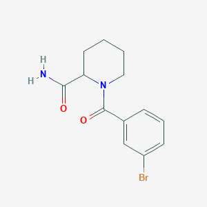 molecular formula C13H15BrN2O2 B2878577 1-(3-Bromobenzoyl)piperidine-2-carboxamide CAS No. 1008692-77-0